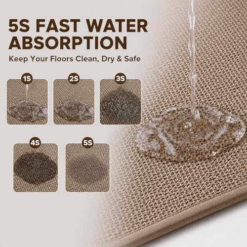 Super Absorbent Bath Runner Mat, Non-Slip 12in Wide Bathroom Rug, Long Narrow - Image 4