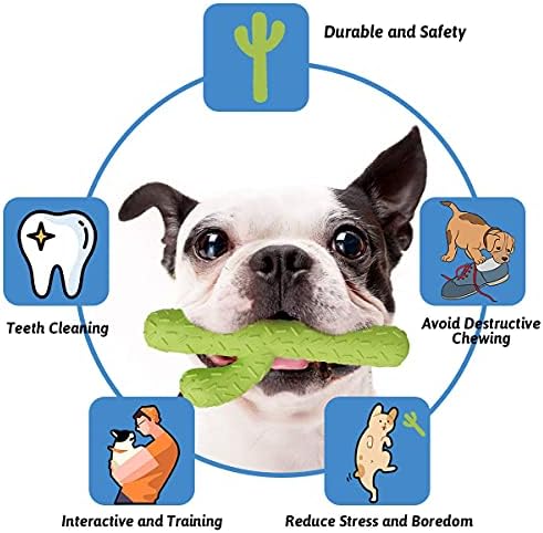 MewaJump Dog Chew Toys, Durable Rubber Dog Toys - Image 3