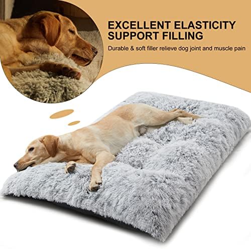 BFPETHOME Dog Beds for Large Dogs, Plush Dog Crate Bed Fluffy Cozy Kennel Pad - Image 5