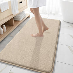 OLANLY Memory Foam Bathroom Runner Rugs 47x20, Absorbent Long Mat by OLANLY