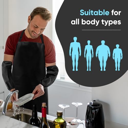 Waterproof Apron 43in PU Leather Heavy Duty - Image 4
