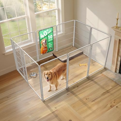 FXW AuraSpace Pro Acrylic & Wire Mesh Indoor Dog Playpen, 10 Panels by FXW
