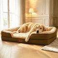 Large Dog Sofa Bed with Reusable Potty Pad by FollowUs