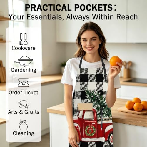 Art Apron with Pocket for Women Men - Image 6