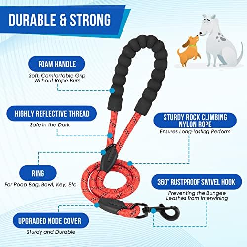 SlowTon Double Leash for Two Dogs, No Tangle & - Image 4