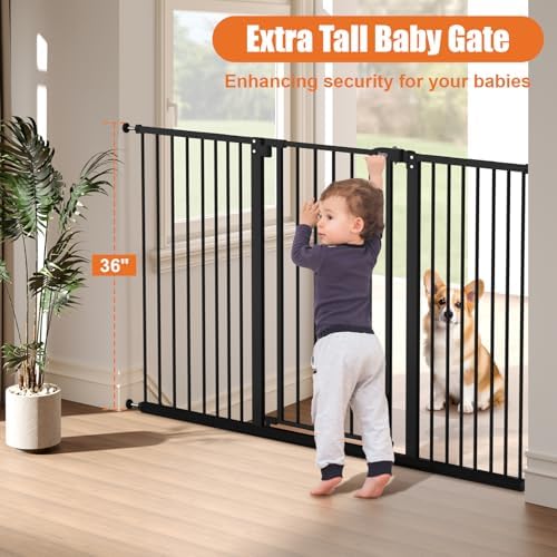 keny 36" Extra Tall Baby Gate for Stairs - Image 2