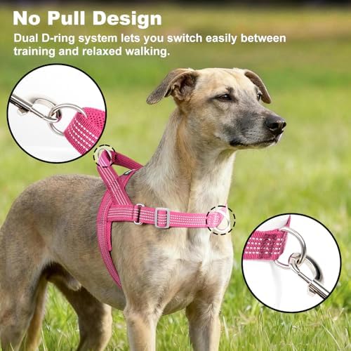 No Pull Dog Harness with Handle, Adjustable Soft Mesh Padded Vest - Image 2