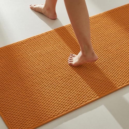 TYUU Bathroom Rugs Non Slip Washable, Super Absorbent Thin Bath Mat Quick Dry by TYUU
