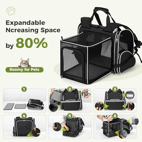 Lekereise Expandable Cat Backpack Carrier - Image 4