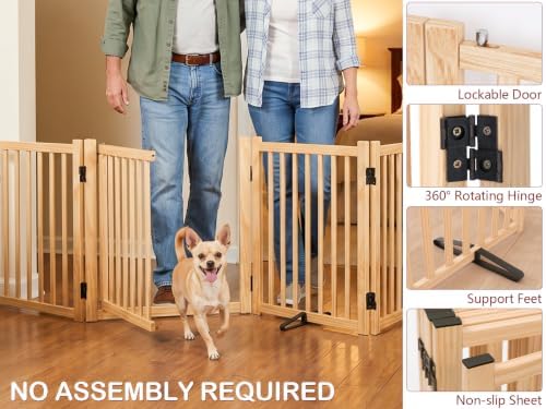 Wooden Freestanding Dog Gate - Image 3