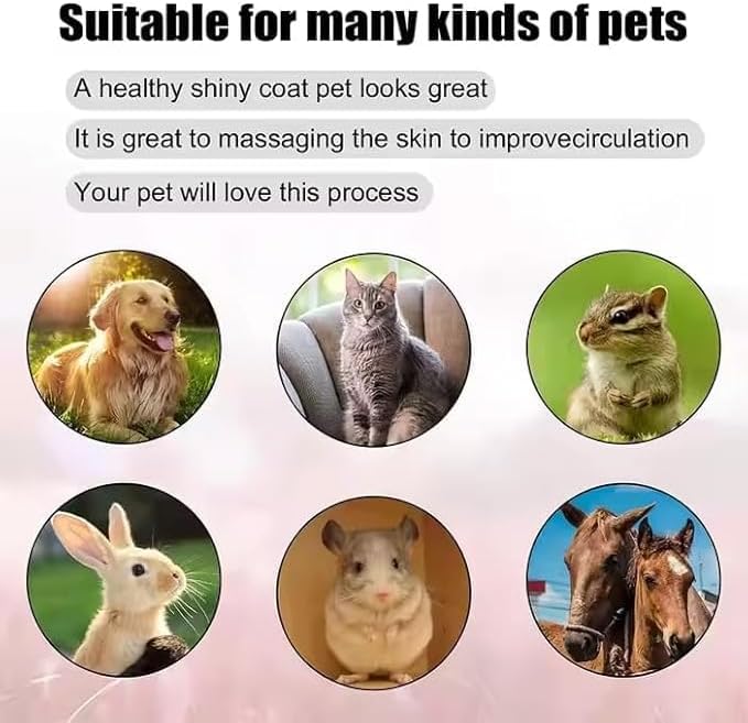 Silicone Pet Grooming Brush for Dogs & Cats – Soft Bath Brush, Gentle - Image 2