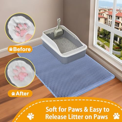 Cat Litter Mat Litter Catcher Mat 32"x22" - Image 5