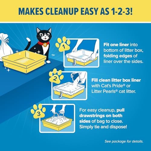 Jonny Cat Litter Box Liners Heavy Duty, Tear & Leak Resistant Jumbo 15ct - Image 6