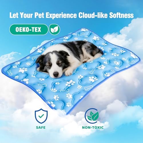 Dog Cooling Mat, Extra Large Cooling Dog Bed Mat - Image 5
