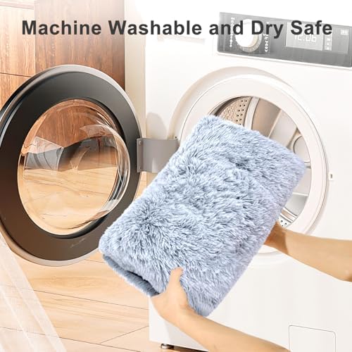 Large Dog Bed Crate Pad 35", Washable Soft Plush Pet Mats - Image 5