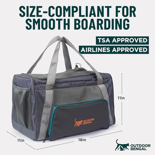 OutdoorBengal Zeppelin™ Airline Approved Cat Carrier Large Soft - Image 5