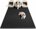 Pieviev Litter Box Mat, Double-Layer Waterproof Design by Pieviev
