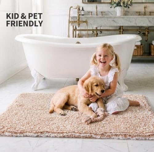 ILANGO Bathroom Rugs 24" × 17", Extra Soft Absorbent Microfiber Bath Rugs - Image 2