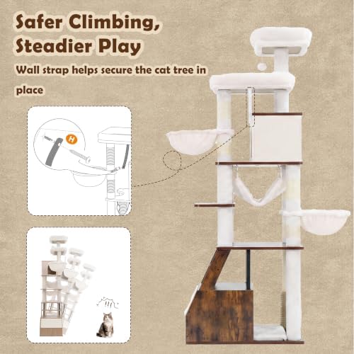 Heybly Wooden Cat Tree - Image 6