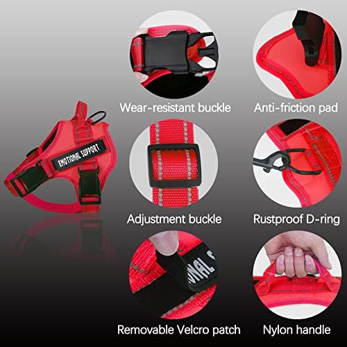voopet Service Dog Harness, Emotional Support Pet Vest Harness, Reflective - Image 2