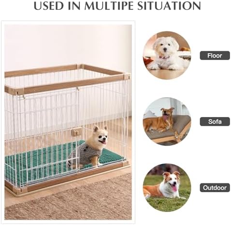 BVAGSS Reversible Dog Crate Pad, Memory Foam Pet Bed Mat, Soft Warm Machine - Image 6