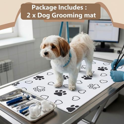 AceOrbit 2 Pack 24x36 Inch Non-Slip Dog Grooming Mat - Image 3