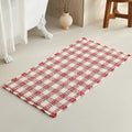 TYUU Christmas Bathroom Rugs, Cute Waffle Bath Mat, 48x24 Red & White by TYUU