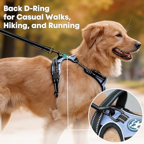 PoyPet No Pull Dog Harness Medium, Reflective Vest - Image 3