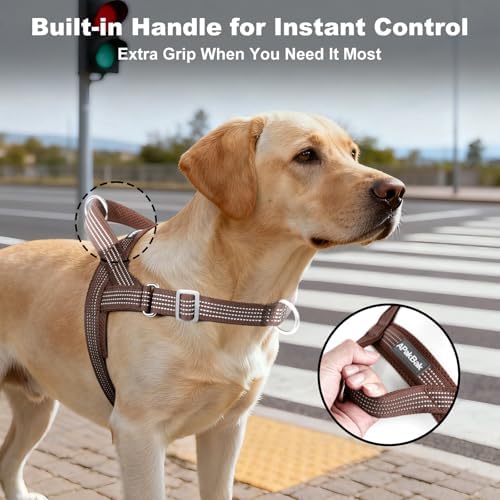 No Pull Dog Harness with Handle, Adjustable Soft Mesh Padded Vest - Image 3