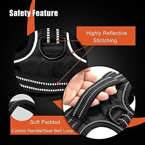 PHOEPET No Pull Dog Harness Medium Reflective Front Clip Puppy Vest - Image 4