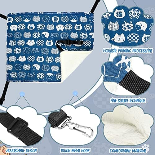 BBTO 3 Pcs Reversible Hanging Hammock Soft Plush - Image 3