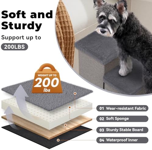 Zerbuger Dog Stairs with Storage - Image 7