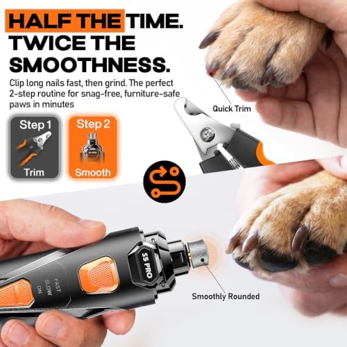 Ultra Quiet Dog Nail Grinder Kit Safe & Silent - Image 2