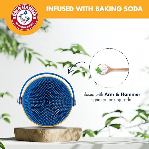 Arm & Hammer Simply Grooming Soap Dispensing Palm Dog Brush - Image 3