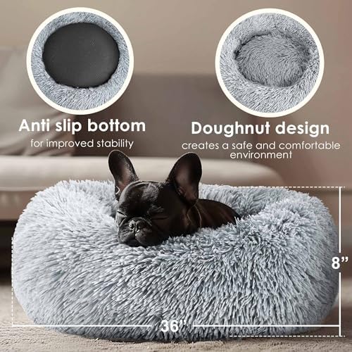 Extra Large Dog Beds, 36in Human Dog Anxiety Relief Comfort Bed - Image 3
