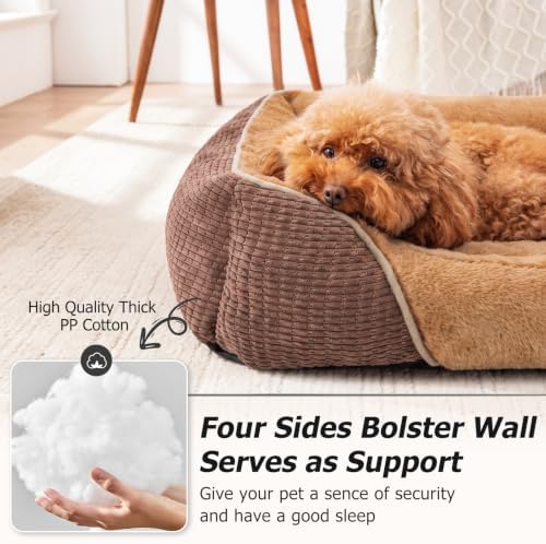 MIXJOY Dog Beds for Small Dogs, Cat Beds for Indoor Cats Washable, Calming Pet - Image 2