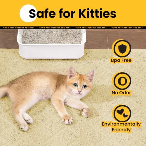 Conlun Cat Litter Mat Litter Trapping Mat, Premium Durable PVC Grid Mesh - Image 7
