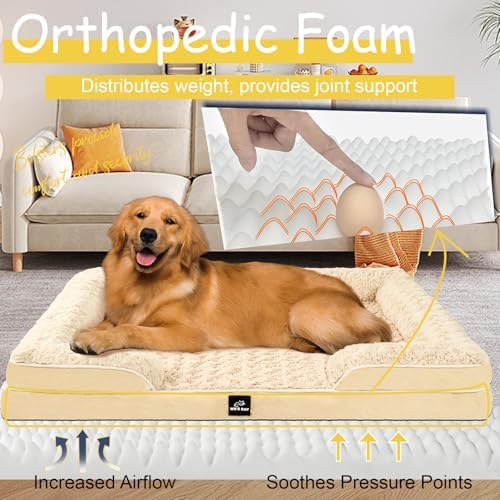 Orthopedic Dog Bed Medium Size Dog, Washable Dog Bed, Dog Couch Bed - Image 2