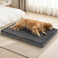 Patas Lague Orthopedic Large Dog Bed Pet Crate Mat 56''X40'' Dark Grey by PatasLague