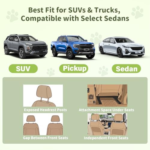 Dog Car Barrier, 2-Ply Reinforced Mesh, Top/Bottom Adjustable Straps - Image 3
