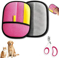 Pet Hair Removal Glove for Cat & Dog, Furniture Hair Remover & Nail Clipper by Unknown