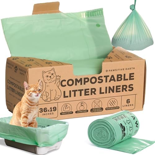 Cat Litter Box Liners 100% Compostable by Unknown