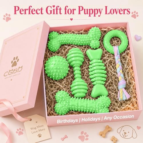 Puppy Toys, 6 Pack Dog Chew Toys, Teething Toys - Image 7