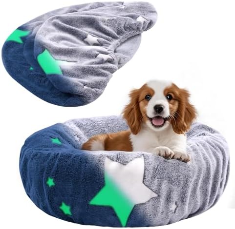 Glow in The Dark Dog Bed Cover Replacement Washable 20×9.8 Inch by Hoopttay