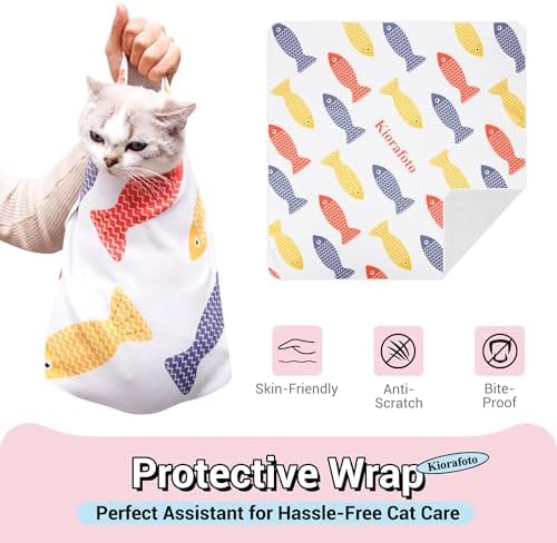 27.5" Large Cat Grooming Wrap for Adult Cat & Small Dog for Medicine - Image 2