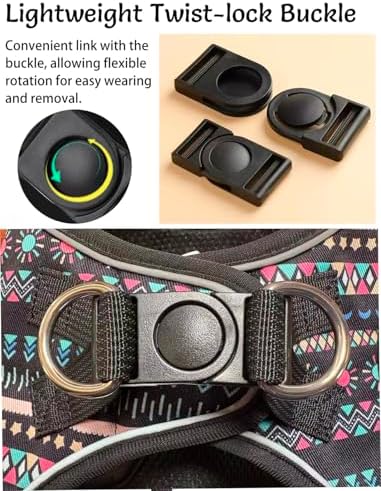Mihqy Step in Dog Harness and Leash Set, Breathable Mesh - Image 6
