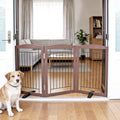 ZJSF Freestanding Dog Fence Indoor, Foldable Dog Gate by ZJSF