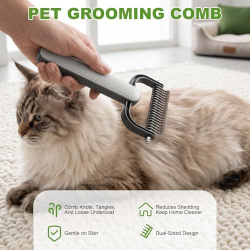 2 Pcs 2026 New Double-Sided Dematting Comb - Image 2