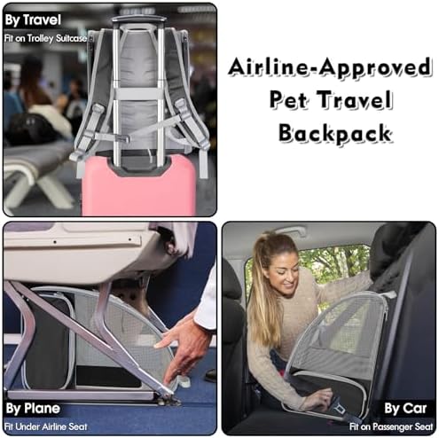 Cat Backpack Carrier, Small Dog Carrier Backpack - Image 6