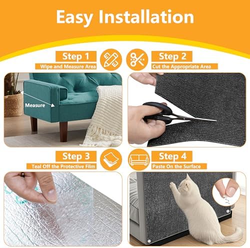 Cat Scratch Pad for Wall, Scratch Furniture Protector - Image 6